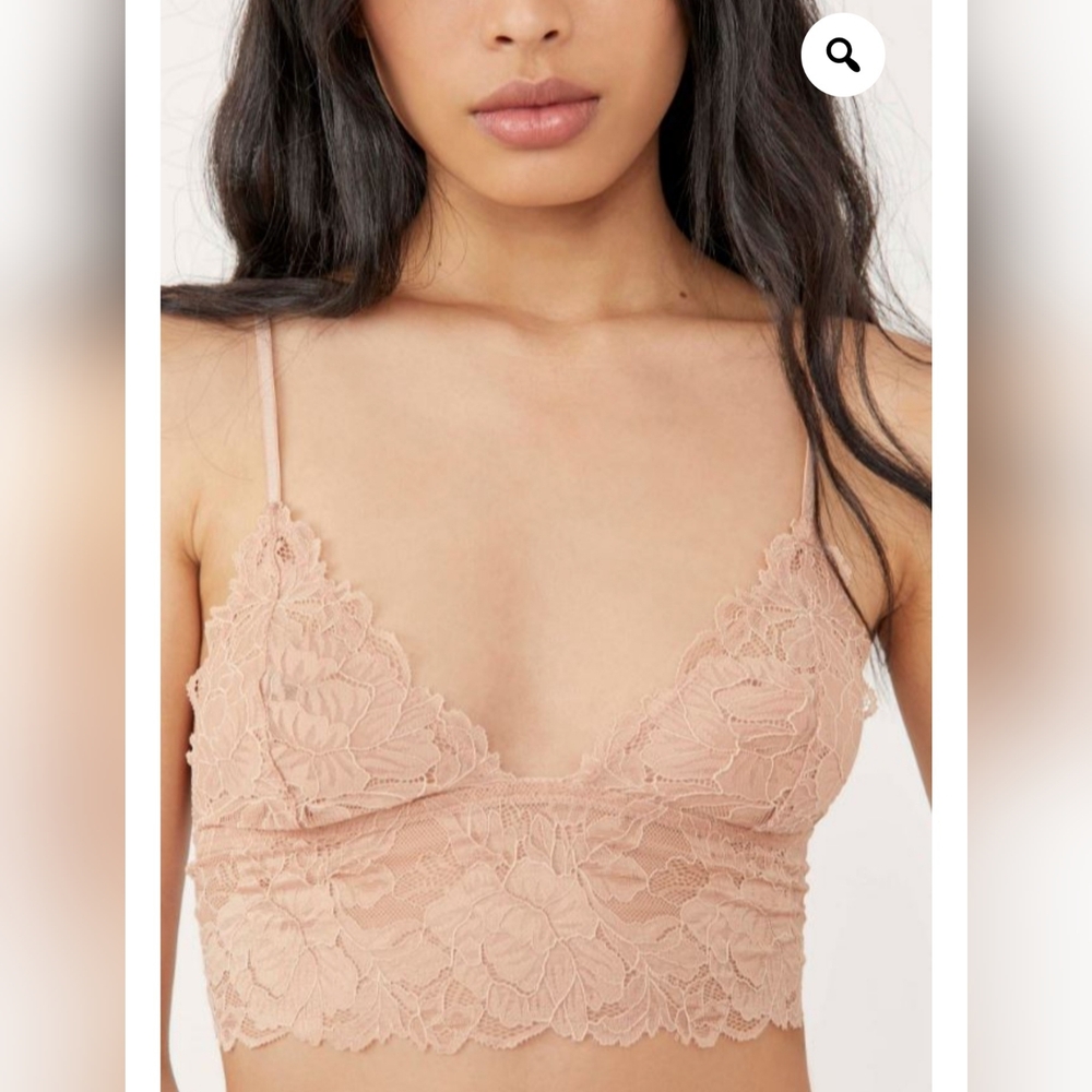 Intimately FP Everyday Lace Longline Bralette - Nude XS